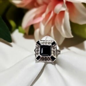 Black Spinel Ring